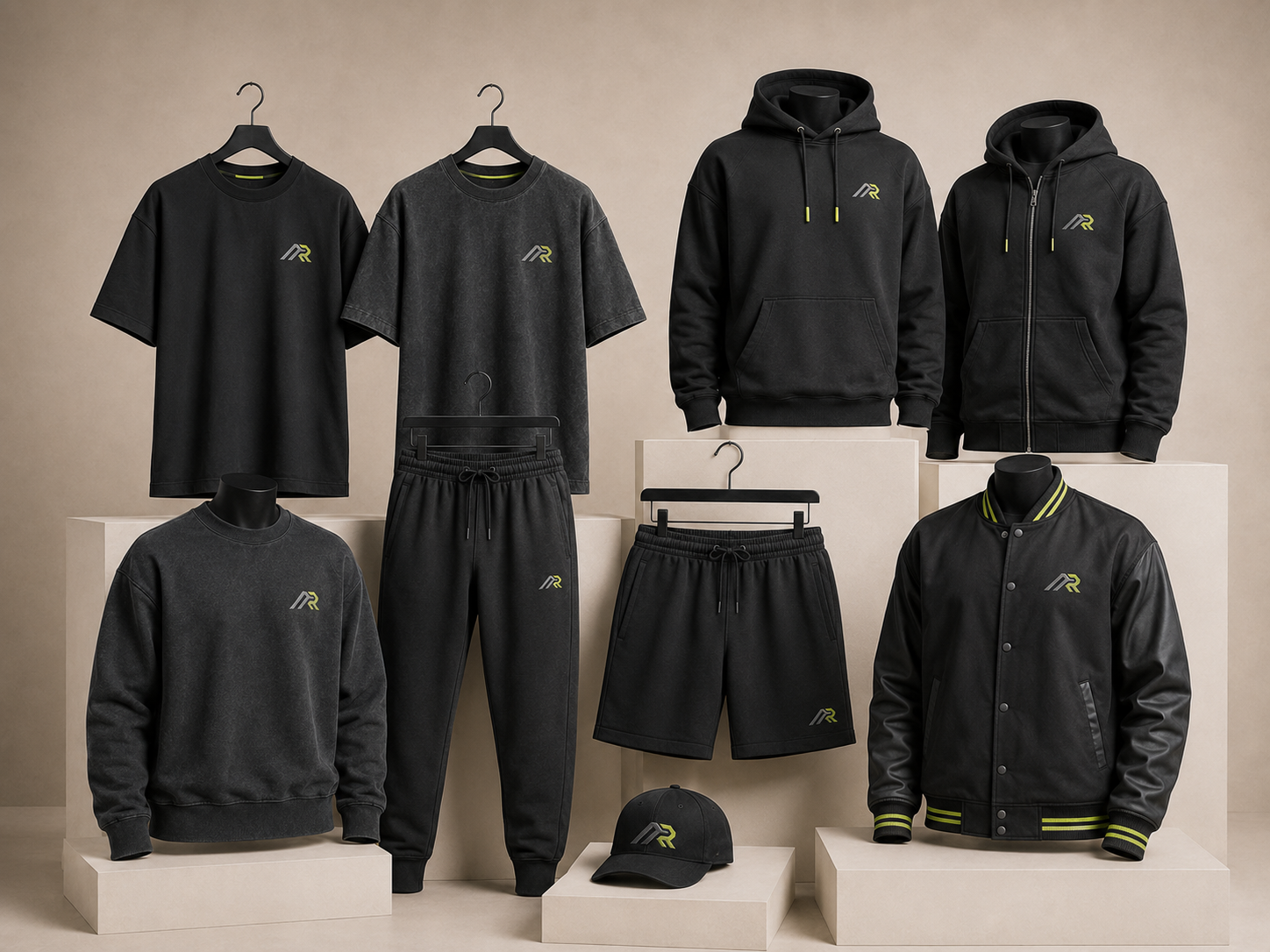 Streetwear coordinated product collection